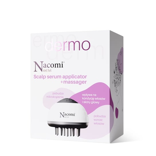 Nacomi, Next Lvl Dermo, Aplikator serum do skóry głowy i masażer Nacomi