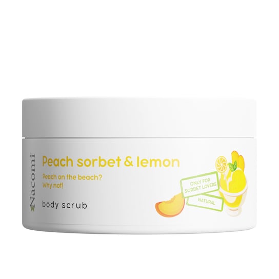 Nacomi, Peeling do ciała o zapachu brzoskwiniowego sorbetu z cytryną, 100 ml Nacomi