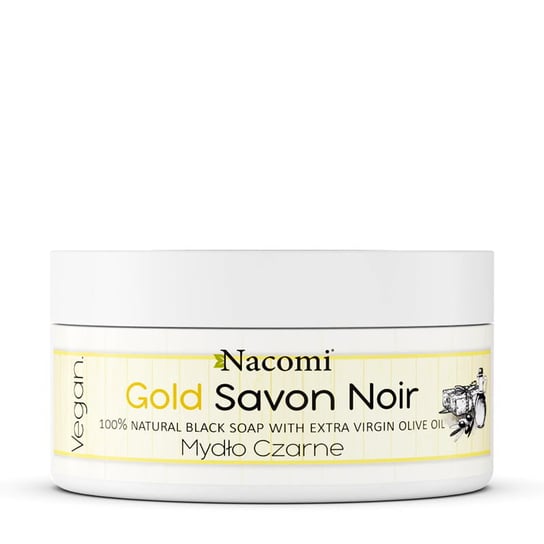 Nacomi Savon Noir Gold Mydło Czarne 125g Nacomi