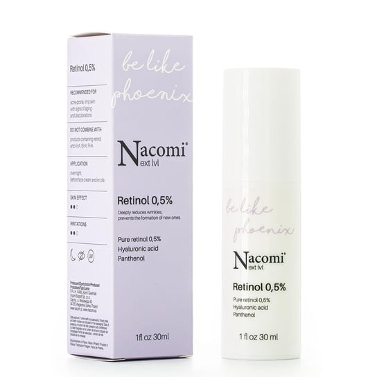 Nacomi, Serum na noc retinol 0,5%, 30 ml Nacomi