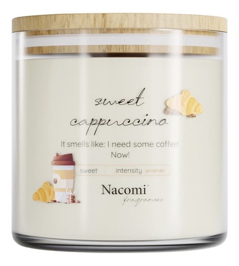 Nacomi, Świeca sojowa Sweet Cappuccino, 450 g Nacomi Fragnaces