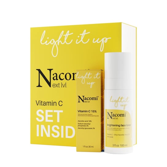 Nacomi, Vitamin C Set, zestaw prezentowy kosmetyków do pielęgnacji, 2 szt. Nacomi