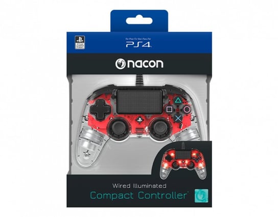 Nacon PS4 Compact Controller LED Red Nacon