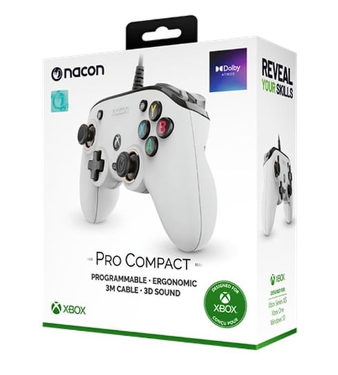 NACON, Xbox Series COMPACT PRO CONTROLLER BIAŁY Nacon