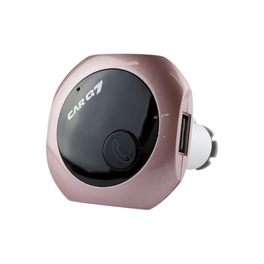 Nadajnik FM z Bluetooth do samochodu - Różowy Inna marka