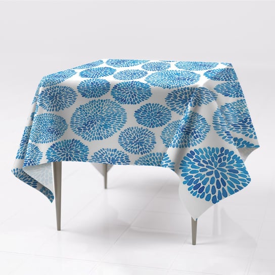 Nadruk obrus na stół kolory Japoński wzór 150x150, Fabricsy, 150x150 cm Fabricsy