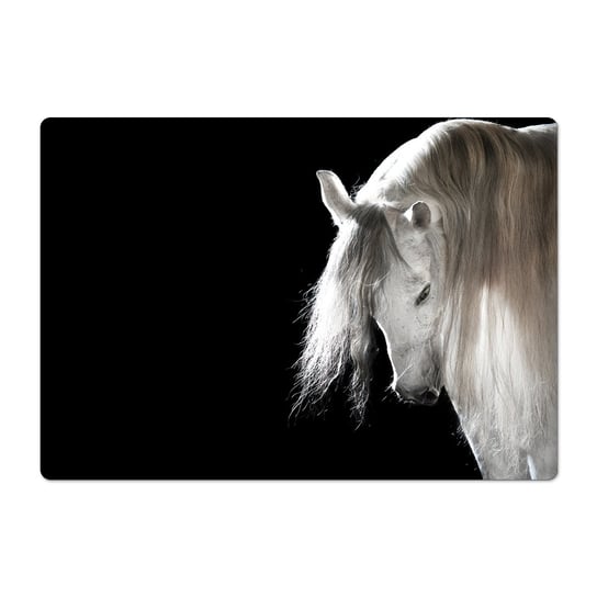 Nadruk ze wzorem mata ochronna Biały koń rumak, ArtprintCave ArtPrintCave