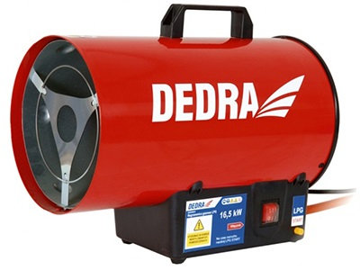 Nagrzewnica gazowa DEDRA DED9941, 250 m², 16500 W Dedra