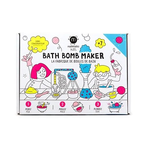 ֎ Nailmatic Kids - Bath Bomb Maker - Zestaw do zrobienia kul do kąpieli Nailmatic