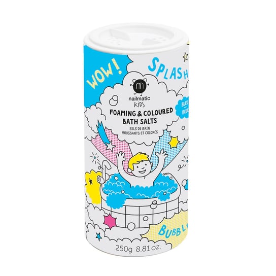 Nailmatic Kids - Pieniąca niebieska sól do kąpieli - 250 g Nailmatic