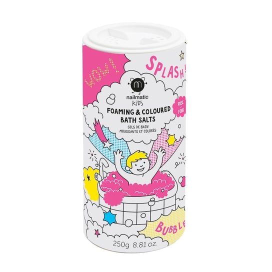 Nailmatic Kids - Pieniąca różowa sól do kąpieli - 250 g Nailmatic