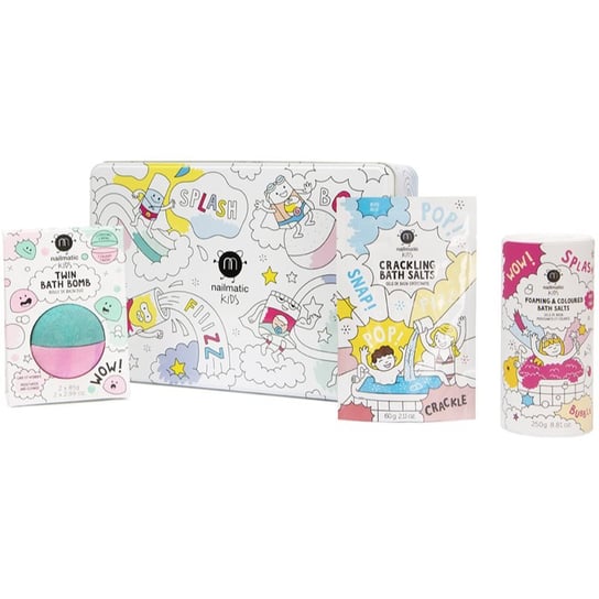 Nailmatic Kids Splash Bath Box zestaw Pink, Blue, Green and Pink (dla dzieci) Inna marka