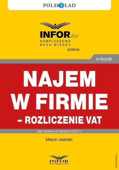 Najem w firmie – rozliczenie VAT Jasiński Marcin