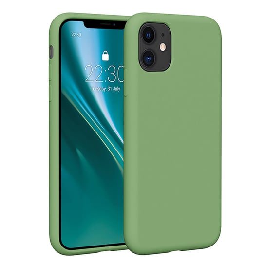 Nakładka Etteri Silicone Case do iPhone 11 jasnozielona Etteri