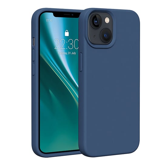 Nakładka Etteri Silicone Case do iPhone 13 6,1" ciemnoniebieska Etteri