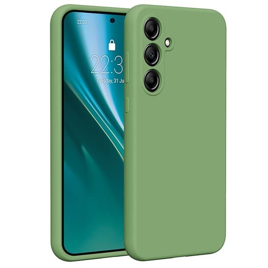 Nakładka Etteri Silicone Case do Samsung Galaxy A55 5G jasnozielona Etteri