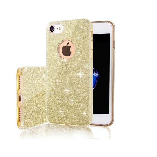 Nakładka Glitter 3w1 do iPhone 14 Pro Max 6,7" złota Inna marka