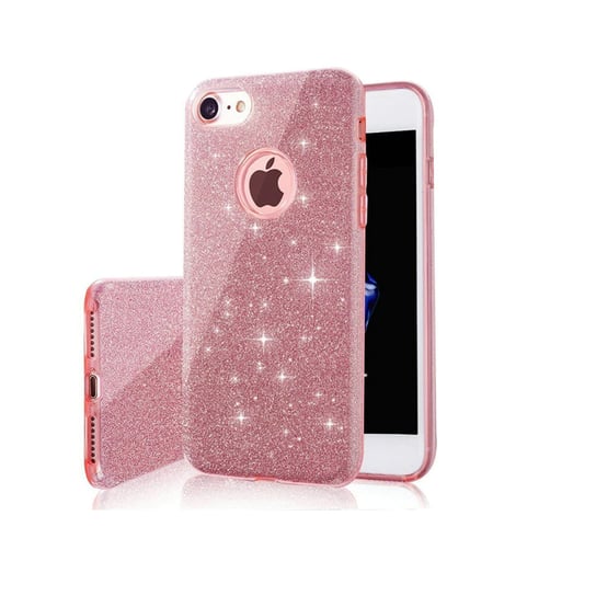 Nakładka Glitter 3w1 do iPhone 15 Plus 6,7" różowa Inna marka