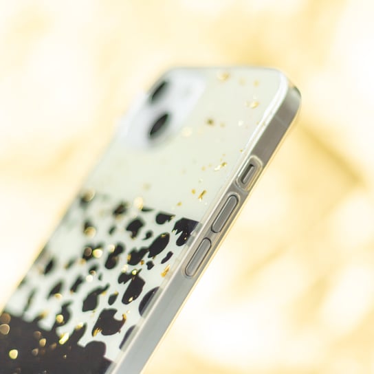 Nakładka Gold Glam do iPhone 12 / 12 Pro 6,1" panterka 2 OEM