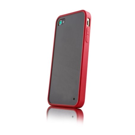 Nakładka GREENGO Hybrid na Apple iPhone 4/4S, czerwona GreenGo