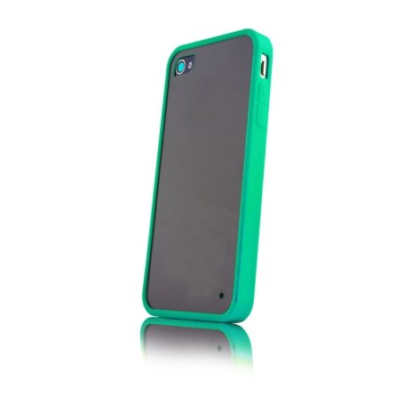Nakładka GREENGO Hybrid na Apple iPhone 4/4S, zielona GreenGo