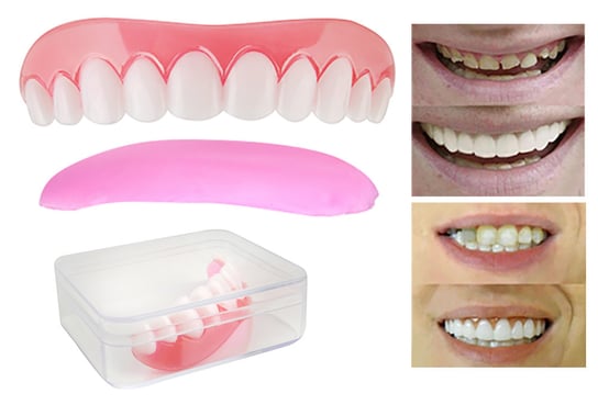 Nakładka na dziąsła ISO TRADE Sztuczne Zęby 10020, 6x1,6 cm Iso Trade