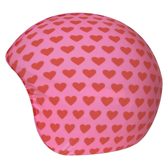 Nakładka na kask narciarski Coolcasc Pink Red Hearts| r.0 Coolcasc