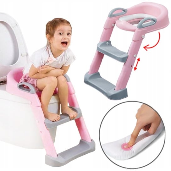 Nakładka Na Sedes Wc Z Drabinką Miękkie Siedzisko Baby Toilet