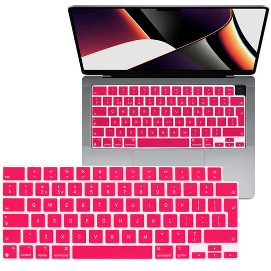 Nakładka ochronna Alogy osłona na klawiaturę do Apple Macbook Air 13 2022 M2 A2681 Różowa Alogy