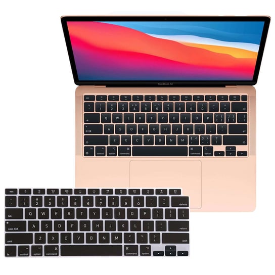 Nakładka ochronna Alogy osłonka silikonowa na klawiaturę do Apple Macbook Air 13 M1 2019-2020 Czarna Alogy