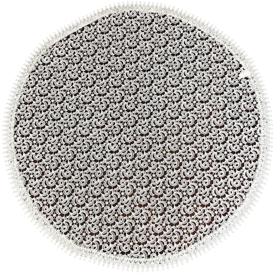 Nakładka z gipiury, 50cm, ecru geometryczny, GB01-2 Dekorart