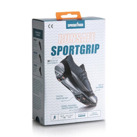 Nakładki Antypoślizgowe Na Buty Springyard Runsafe SportGrip U Czarne (5045000001) SpringYard