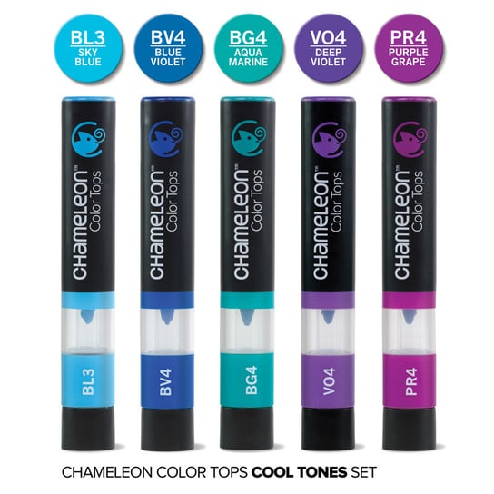 Nakładki Chameleon Tops 5 Cool Colorsmarkery CHAMELEON