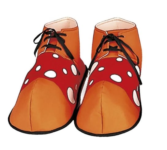 Nakładki na buty klauna, pomarańczowo-czerwone Widmann