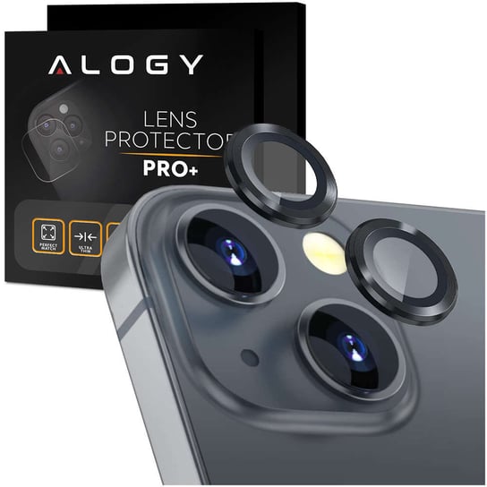 Nakładki ochronne Alogy Metal Lens szkło na obiektyw do Apple iPhone 13/ 13 Mini Black Alogy