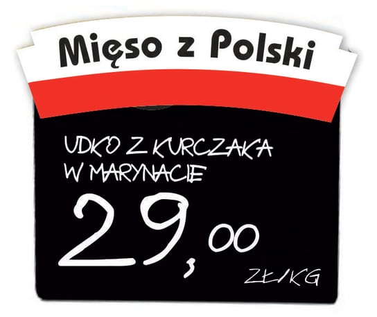 Nakładki/Piny Do Cenówek 110X30 - Mięso Z Polski 10Szt. Inna marka