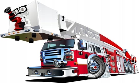 Naklejka 120cm Straż pożarna strażacki Pojazdy 63, 120x72 cm Naklejkolandia