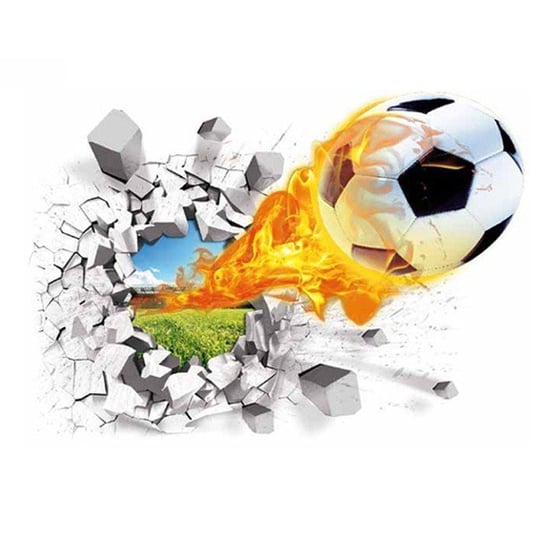 Naklejka 3D piłka nożna naklejka dla fana footballu Inny producent