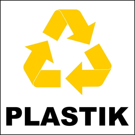 Naklejka Duża Kosz Znak Segregacja Odpadów Plastik Libres So-11 5902082235910 LIBRES
