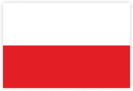 Naklejka Flaga Polski Polska 10 x 15 cm IDEALNA na SAMOCHÓD drukant