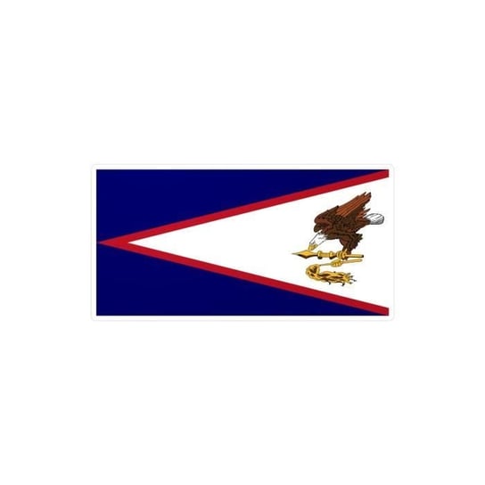 Naklejka Flaga Samoa Amerykańskiego 4,0x6,0cm w zestawie 1000 sztuk Inny producent (majster PL)