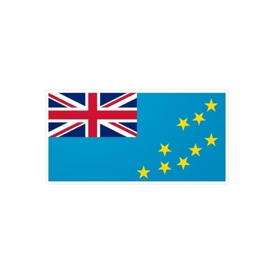 Naklejka Flaga Tuvalu 3,0x4,5cm w 1000 sztukach Inny producent (majster PL)