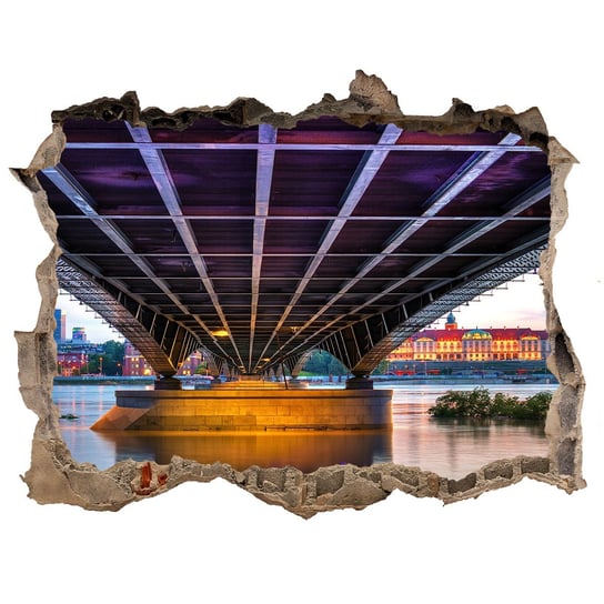 Naklejka fototapeta 3D widok Most w Warszawie, Tulup Tulup