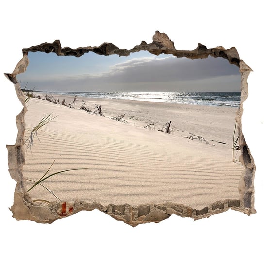 Naklejka fototapeta 3D widok Mrzeżyno plaża 120x81, Tulup Tulup