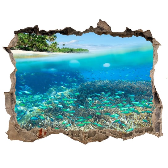 Naklejka fototapeta 3D widok Rafa koralowa 120x81, Tulup Tulup