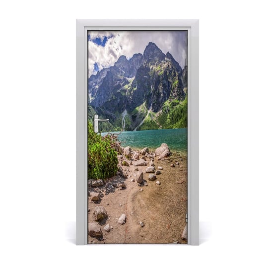 Naklejka fototapeta na drzwi Jezioro w górach, Tulup Tulup