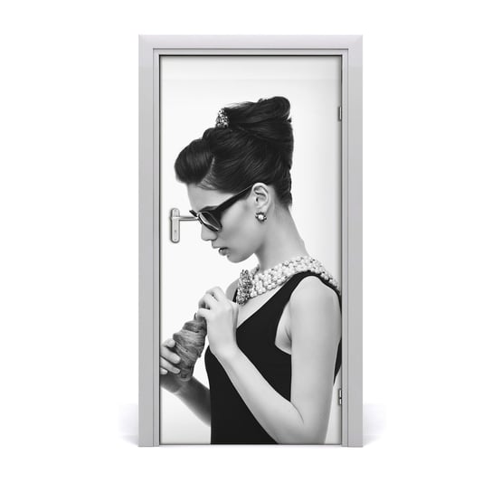 Naklejka fototapeta na drzwi Kobieta w okularach, Tulup Tulup