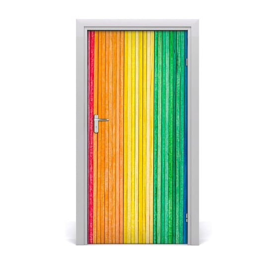 Naklejka fototapeta na drzwi Kolorowe paski, Tulup Tulup