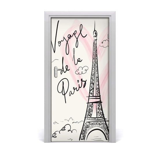 Naklejka fototapeta na drzwi Wieża Eiffla Paryż, Tulup Tulup