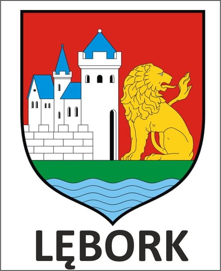 Naklejka herb Lęborka Czec